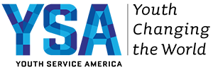 YSA - Youth Serving America logo with tagline: Youth Changing the World