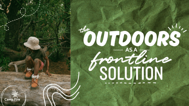 Graphic saying "The Outdoors as a Frontline Solution."
