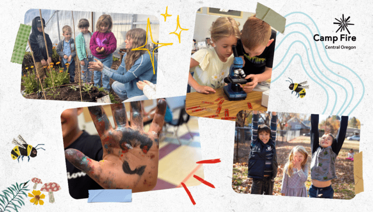 collection of images showing kids doing various afterschool activities
